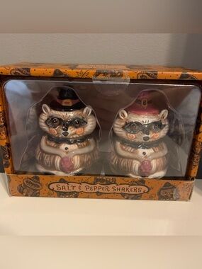 Johanna Parker Fall 2026 Raccoon Salt and Pepper Shakers
